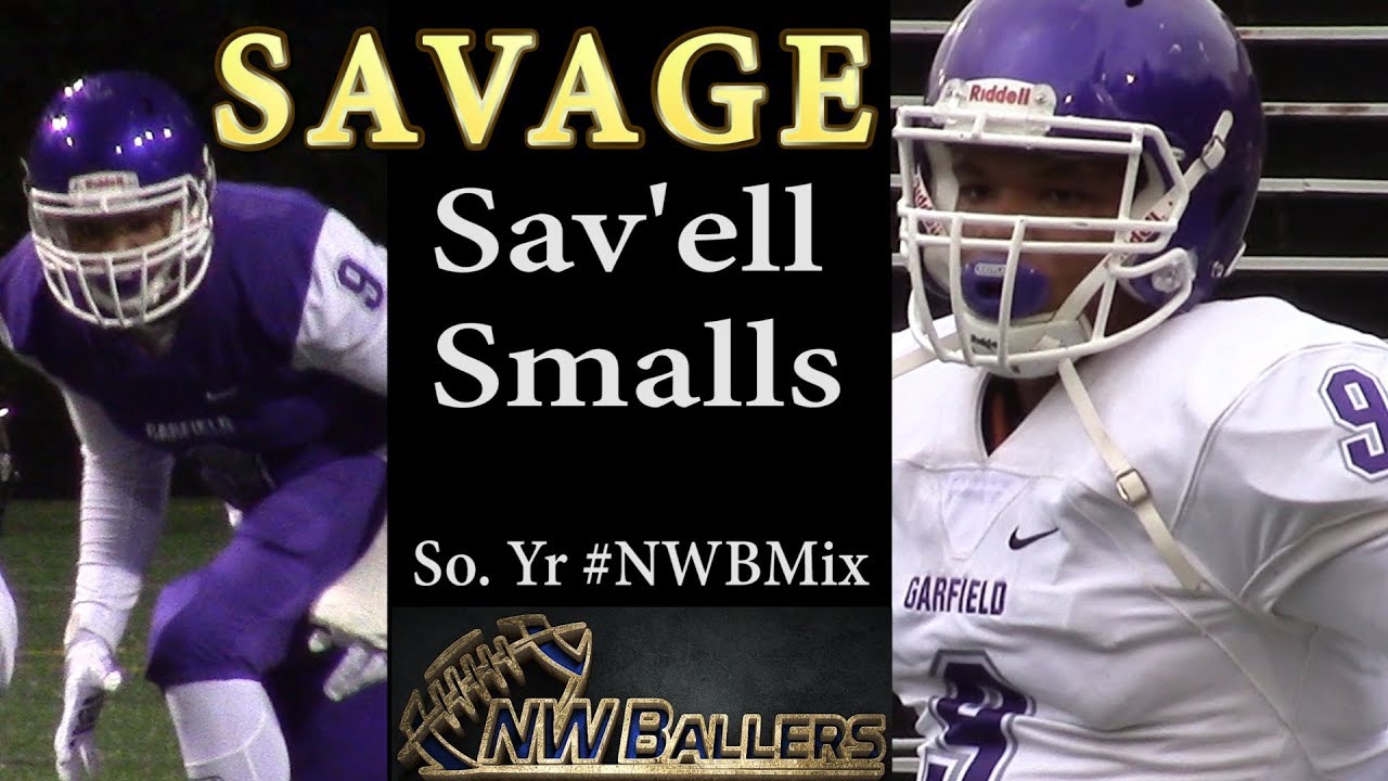 Sav'ell Smalls '20 DE/TE Garfield (Seattle) Soph Yr #NWBMix