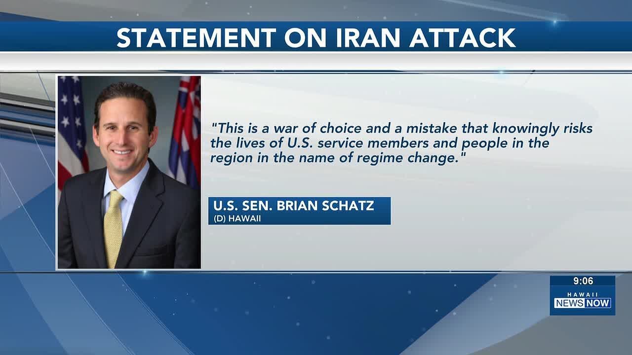 Hawaii delegation condemns military action in Iran without congressional authorization