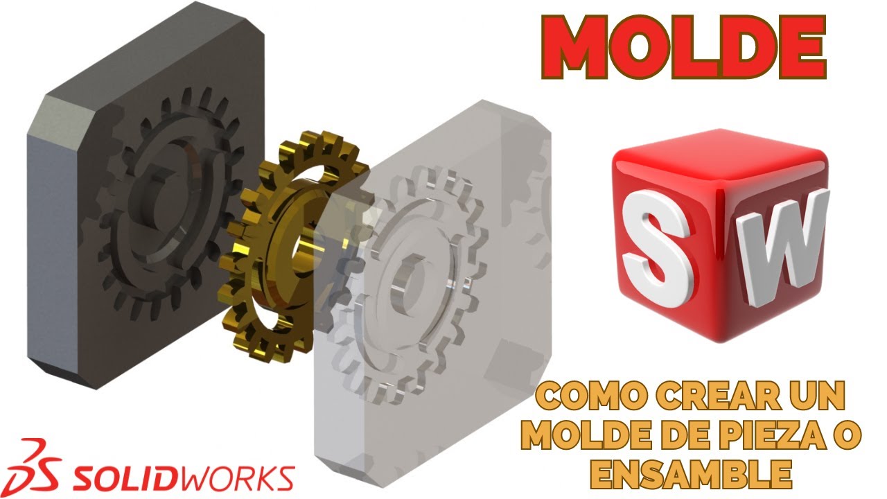 Como Crear el Molde de una Pieza en SolidWorks 2024 - 2022