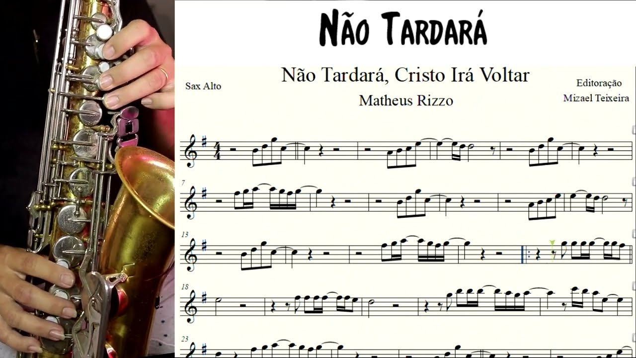 Não Tardará - Partitura para Sax Alto