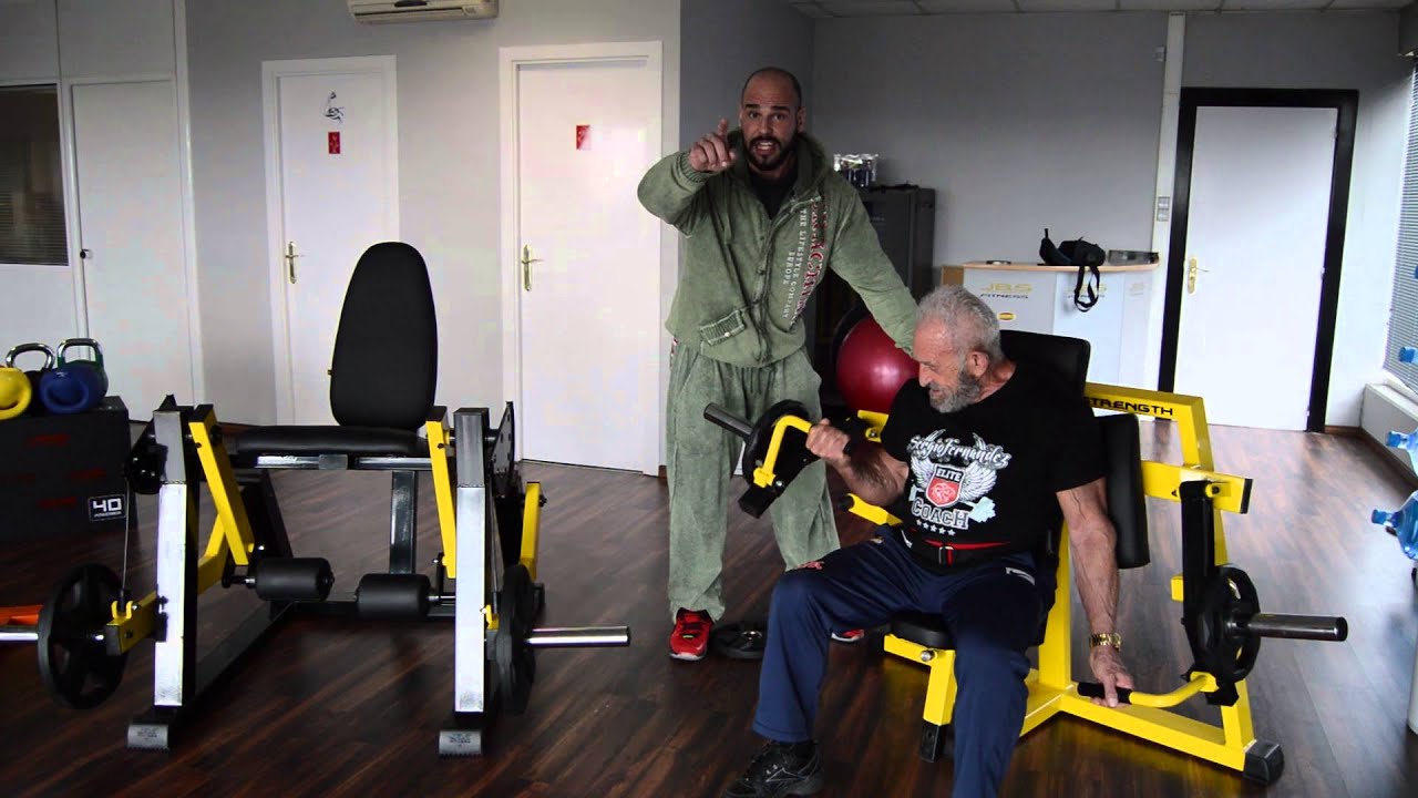 AML Entrenamiento de bíceps con Manuel Valbuena y Sergio Fernández en JBS