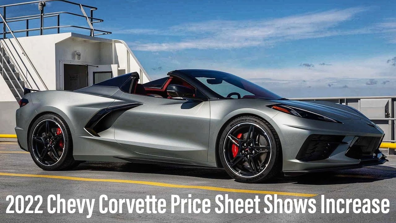 2022 Chevy Corvette Price - Sheet Shows Increase For Z51, Other Options