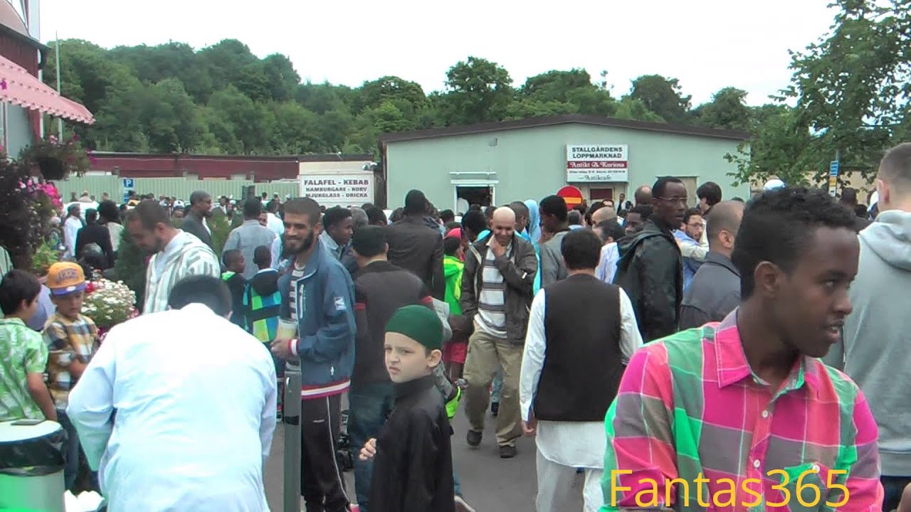 Eid Al-Fitr 2013 Eid Mubarak  Bellevue Moskén - Göteborg