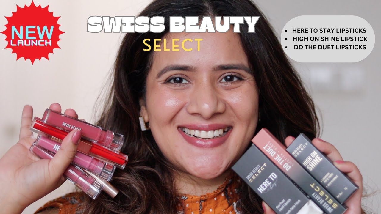 *NEW Swiss Beauty Select - High on Shine, Do the Duet, Here to Stay Swatches & Review |Drsmileup|