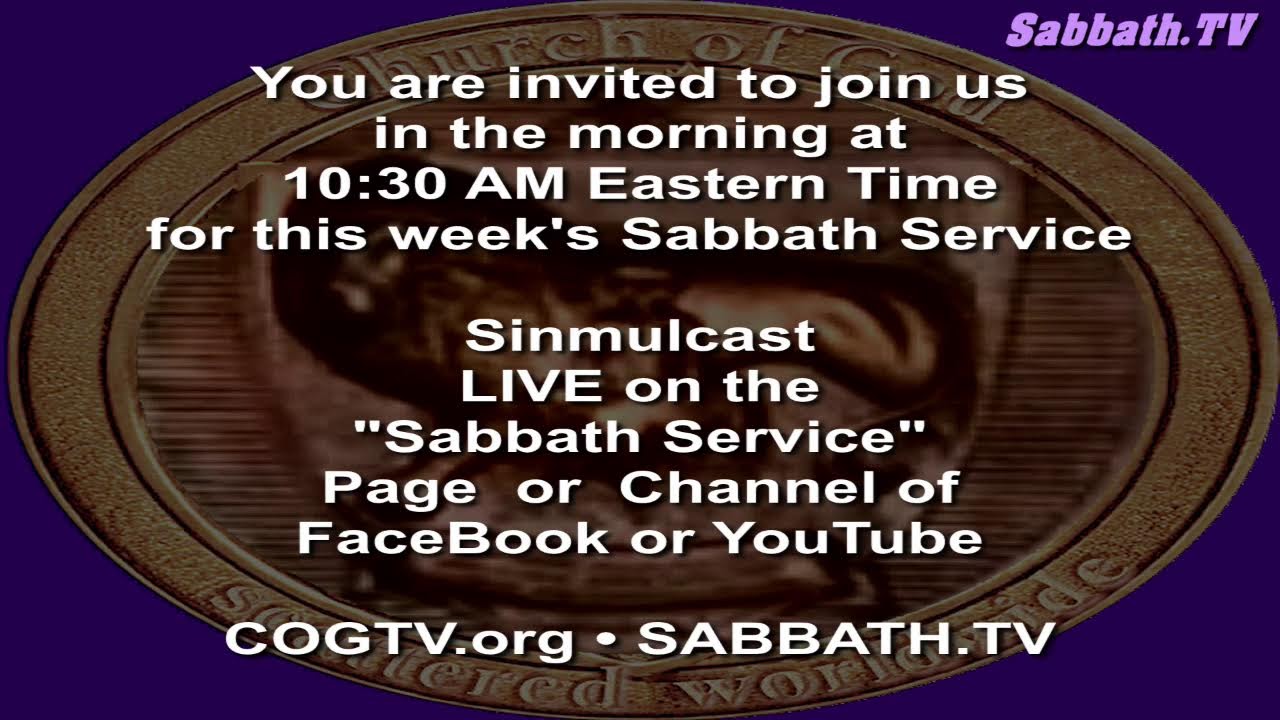 20250926 - Friday Night, Sabbath eve, Bible Study from COGTV.org & Sabbath.TV - How Devil Came to Be