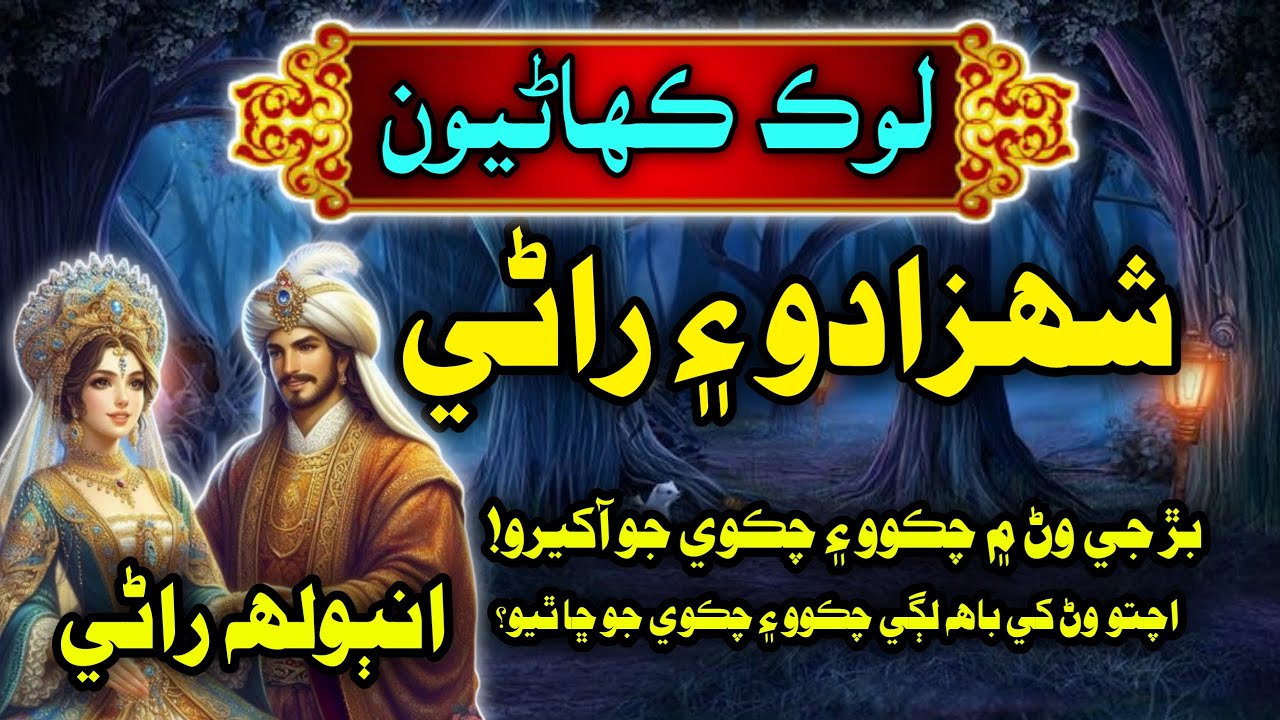 Shahzaday Aur Rani Ki Kahani Sindhi Kahani | انٻولهه راڻي سنڌي ڪهاڻي | Mushtaque Pardasi