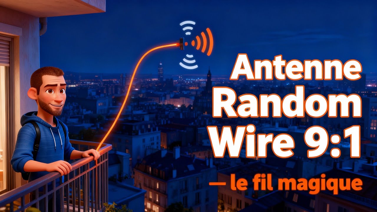 Antenne Random Wire 9:1 &ndash; le fil magique, simple et polyvalente en HF et pour le SDR !