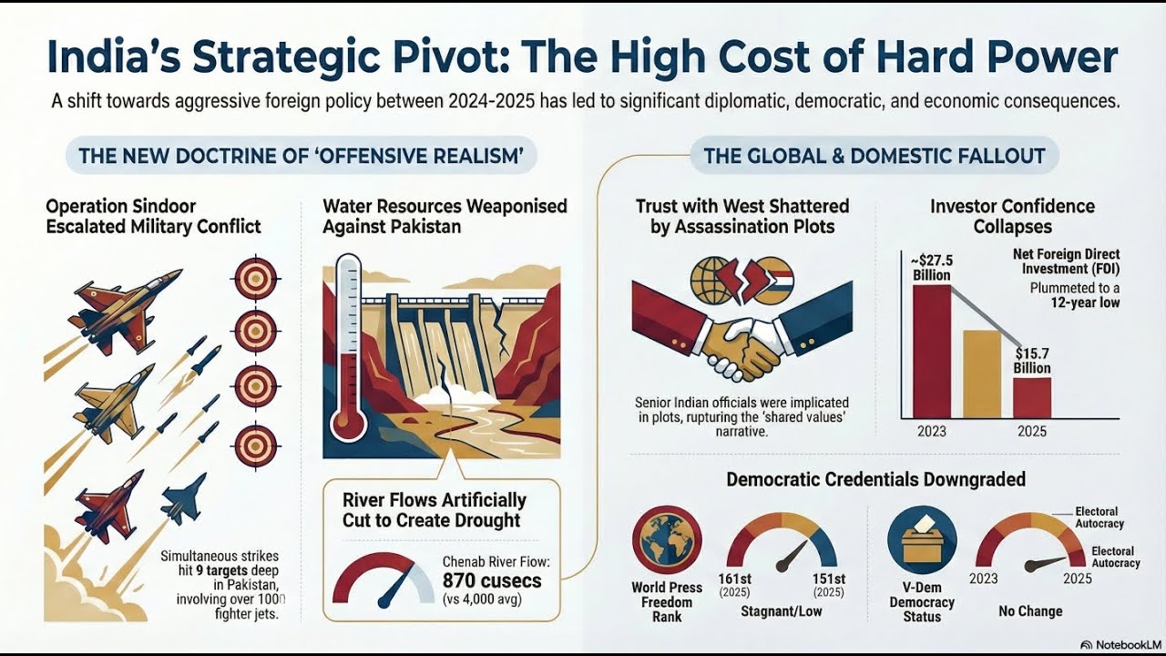 India&rsquo;s Strategic Solitude 2024&ndash;2025 | Hard Power & Reputational Decline Explained