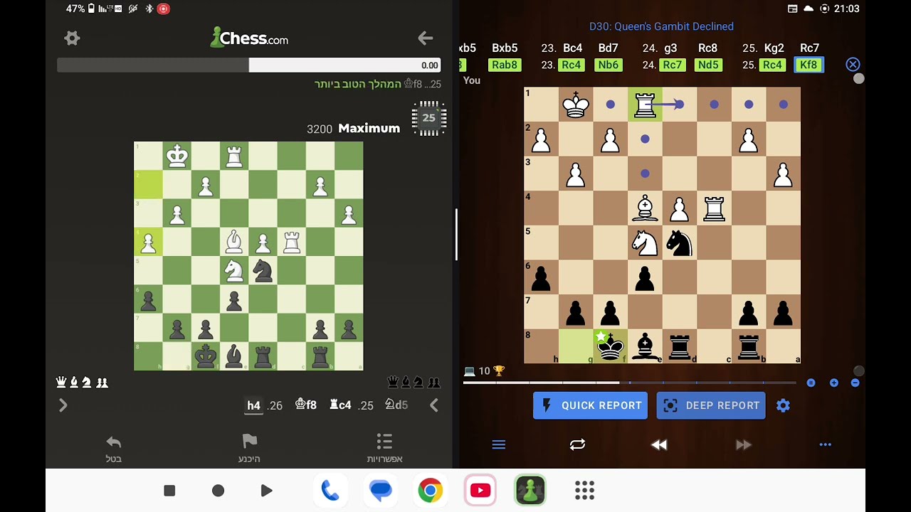 Computers in Chess Battle: Stockfish vs. Chess com. Max .שחמט