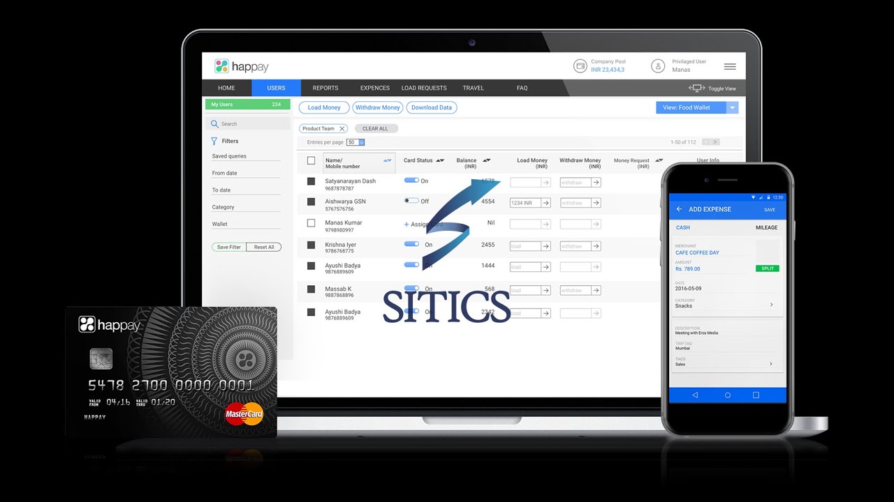 SITICS Happay Card Demo