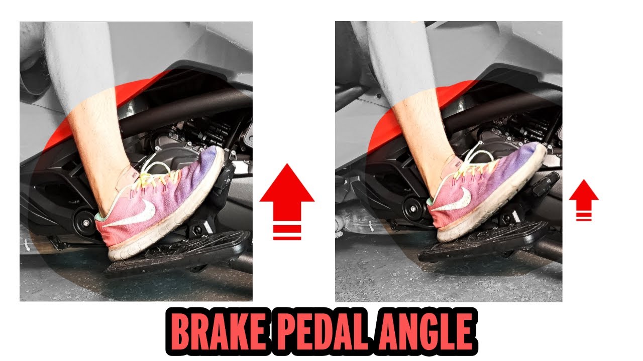 Brake Pedal Angle Fix - CanAm Spyder F3 F3s F3-T F3 Limited with floorboards
