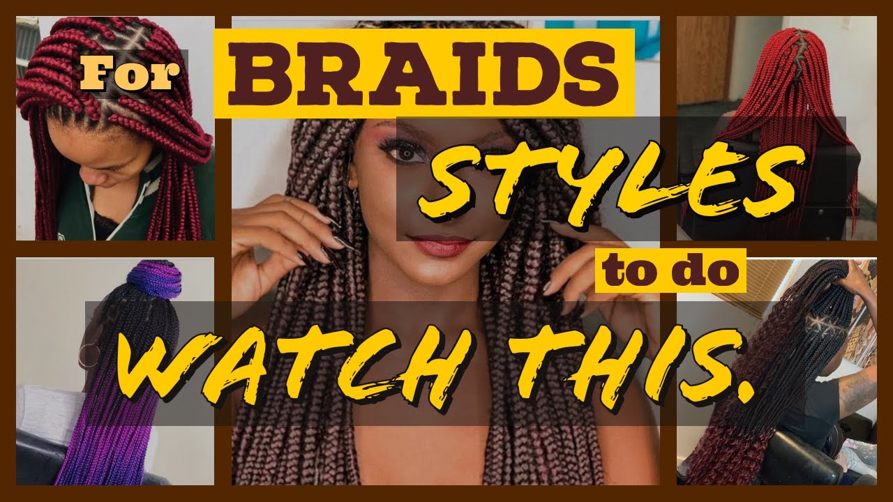 Beautiful Box Braids and Triangle Braids Hairstyles for Women, latest and trendy braids hairstyles.