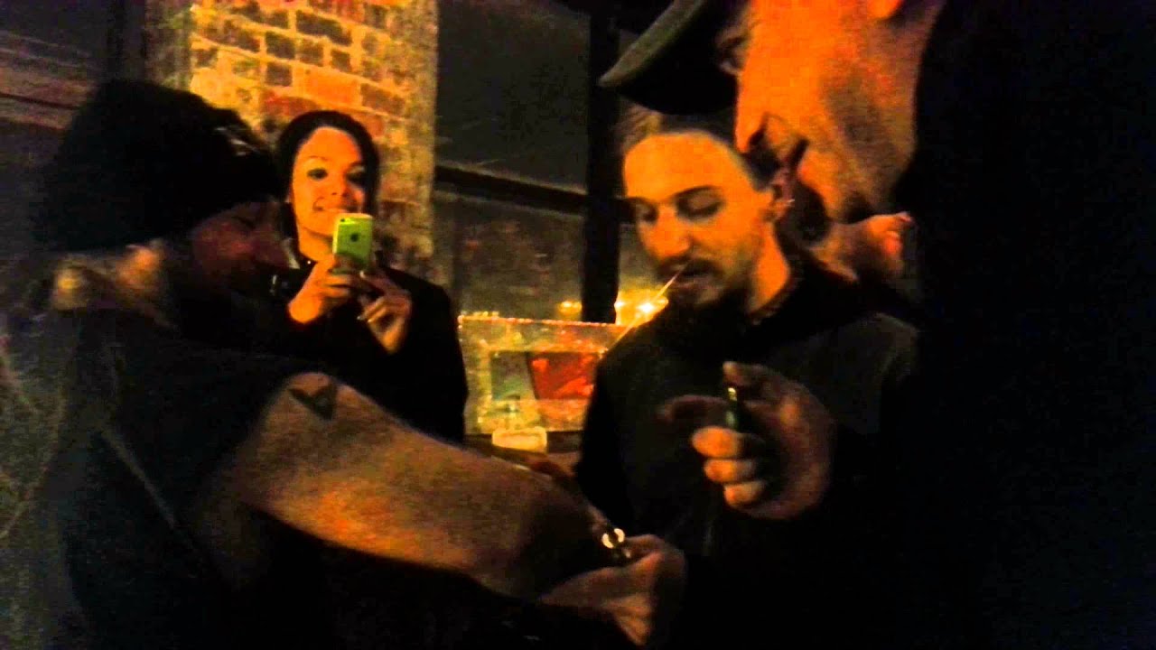 J Mann puts fire to Leather Kings arm Mushroomhead Tour