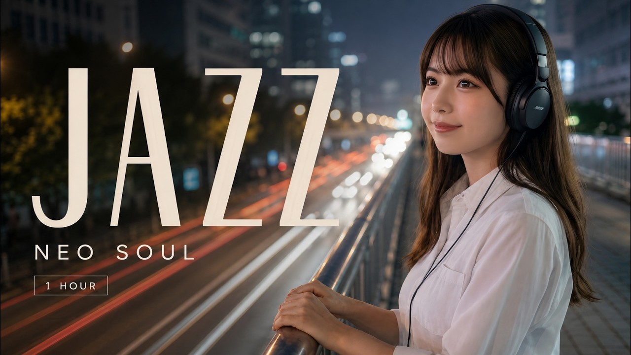 1 Hour Relaxing Jazz JPOP & Neo Soul 🌃 Watching City Lights | Deep Focus, Study, Night Vibes