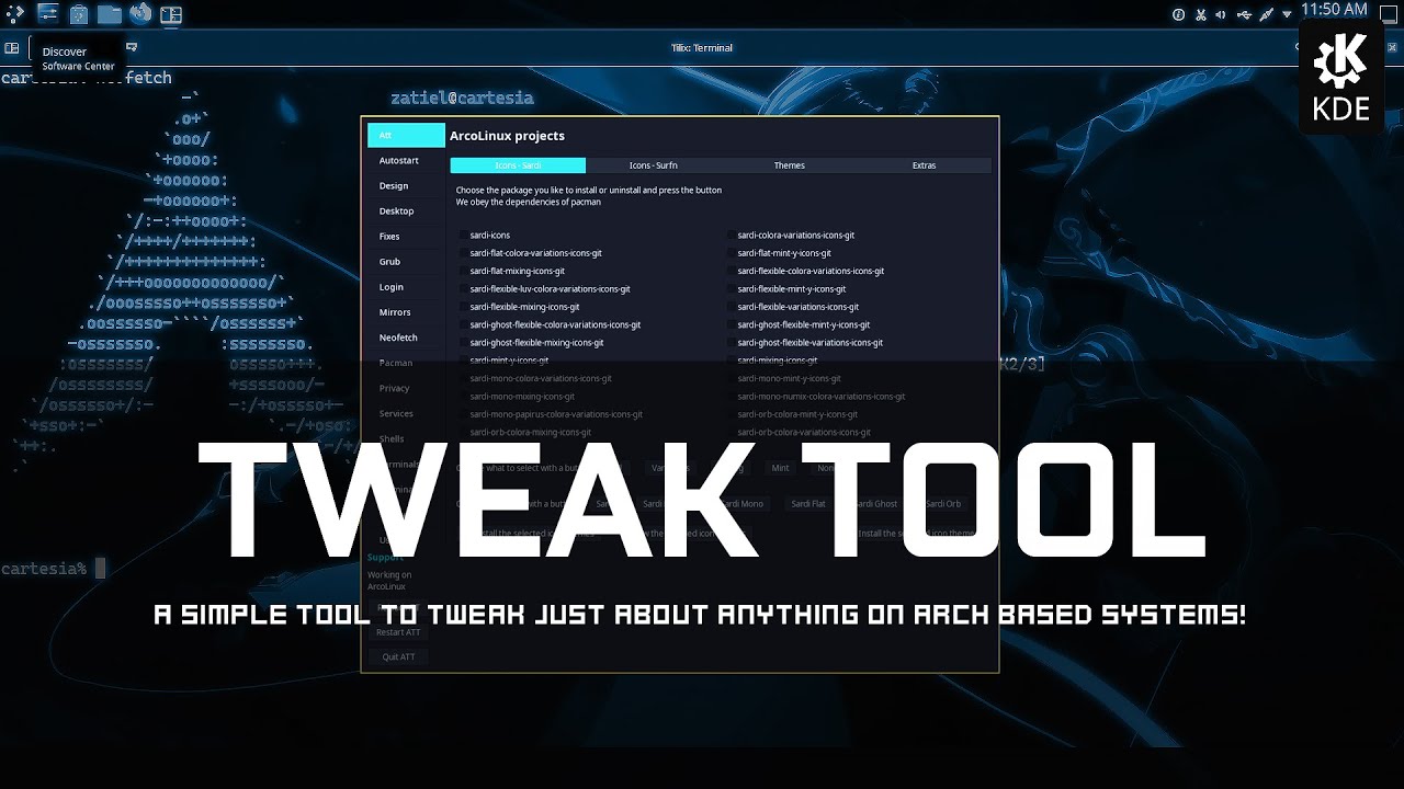 Arch Linux Tweak Tool | LA UTILIDAD MAS COMPLETA