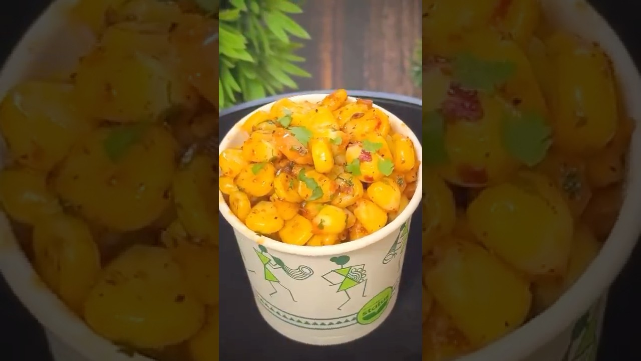 Street Style Masala Corn Chaat 🌽 Cinema Hall Wale Sweet Corn Recipe