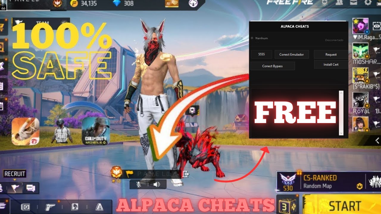 LIBERADO UID BYPASS 52 PLAYERS FREE FIRE EMULADOR 2026 GRATIS