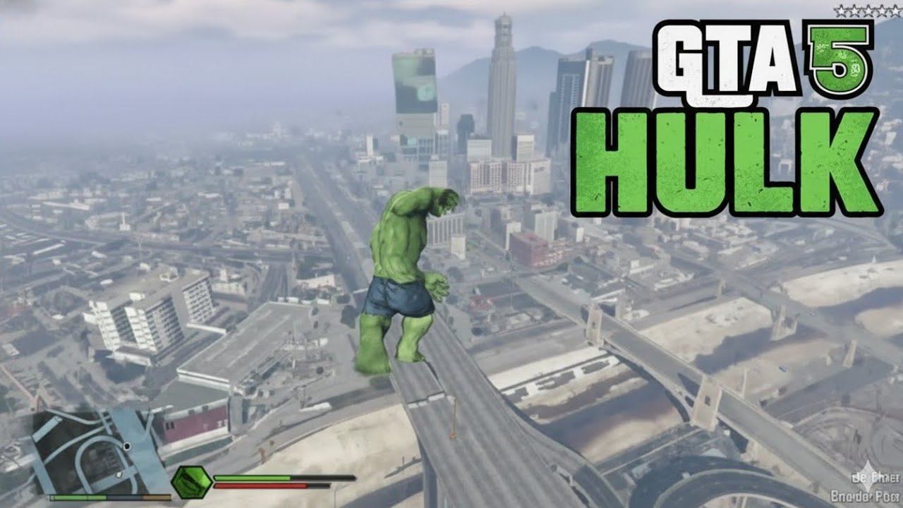 The Hulk vs GTA 5: GOD MODE Gameplay (No Commentary)