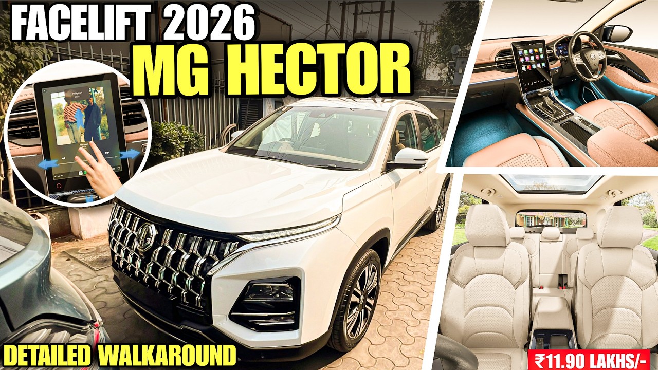 New MG Hector Facelift 2026 - Detailed Walkaround | 11.90 Lakhs