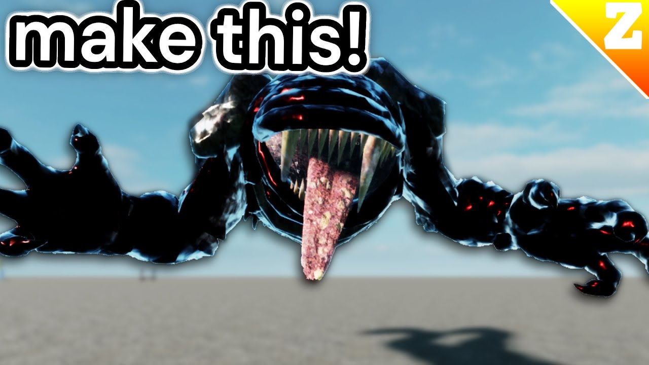 Как создать страшного монстра + анимация/риггинг в Roblox Studio (создать игру ужасов)