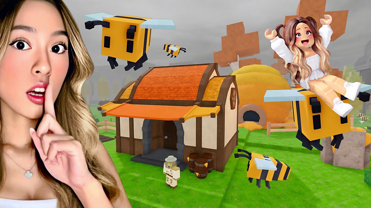 I Built A BEE HOUSE In The BEE BIOME For 99 Nights In The Forest..