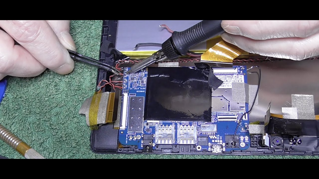 Chuwi Hi9 Air Tablet läd nicht mehr öffnen zerlegen DIY USB Buchse tauschen nachhaltig reparieren