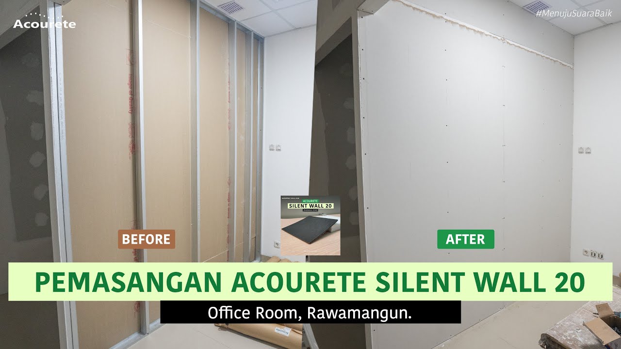 Pemasangan Silent Wall 20 untuk Ruang Kerja (Office Room) di Jakarta