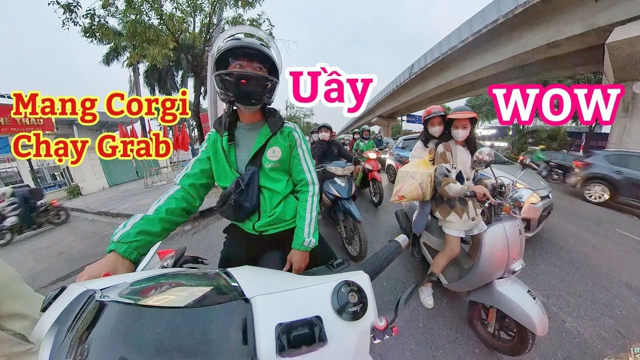 Mang Corgi đi chạy Grab và phản ứng khách hàng =)) | Xế Tuyển