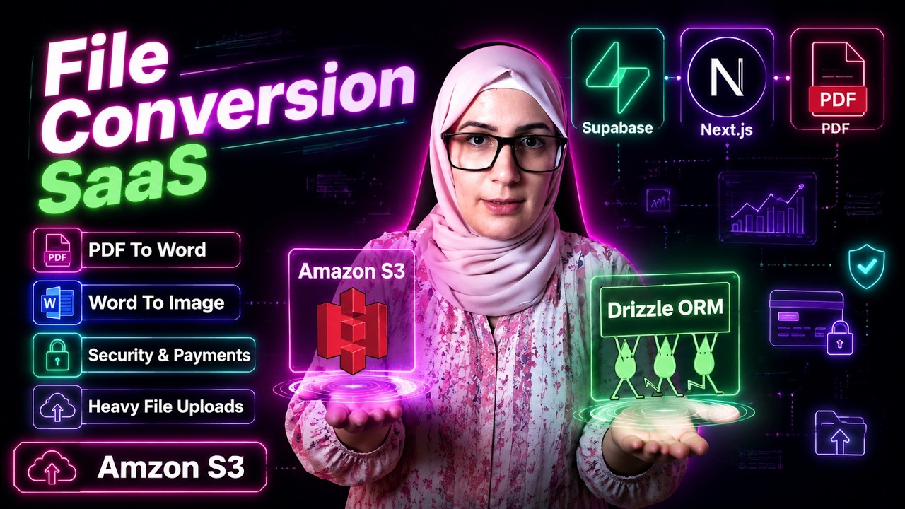 كيف تبني منصة SaaS حقيقية لتحويل الملفات والصور | Next.js | Supabase | Drizzle  بدون فواتير استضافة!