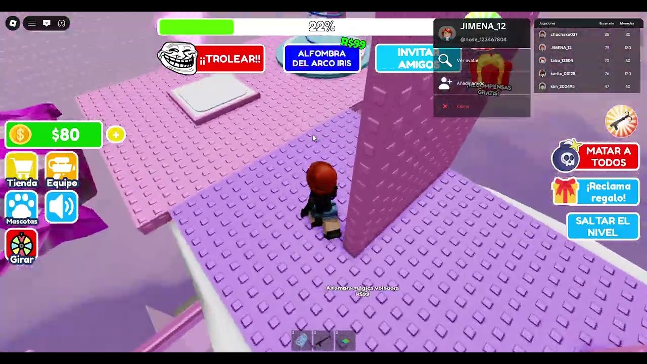 El obby mas facil y siempre moría