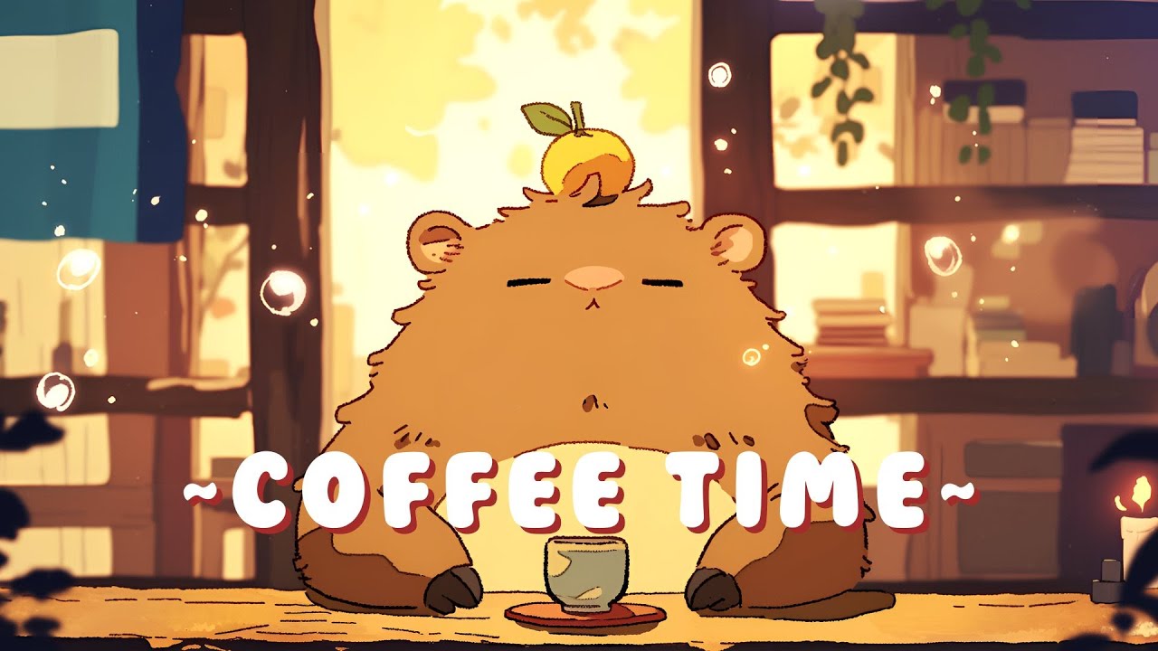 [60 Minutes] Capybara Chill Radio - Relaxing Beats to Study/Sleep/Chill ~ Quiet Moments ~ 🦫 ✨ 🌙