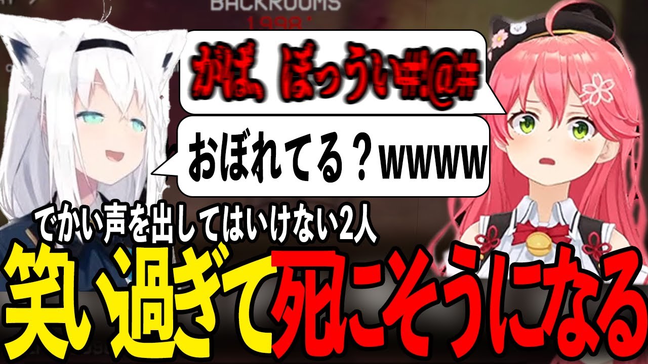 【爆笑まとめ】でかい声を出してはいけないのに笑い過ぎて死にそうになるフブさんみこさん【ホロライブ切り抜き/さくらみこ/白上フブキ】