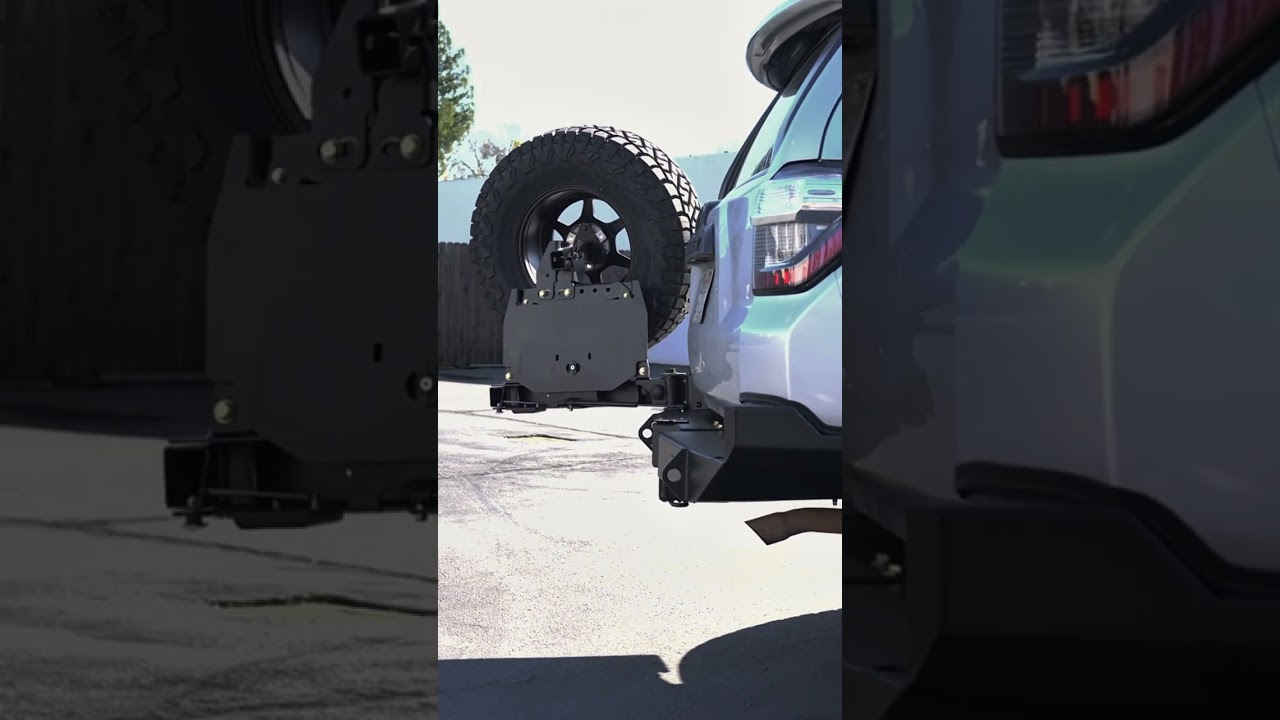 5th gen 4runner dissent rear bumper install #overland #offroad #4x4 #toyota #4runner #overlanding