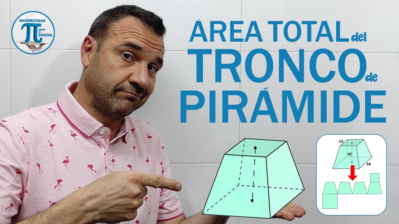 ÁREA TOTAL de un TRONCO de PIRÁMIDE ✅ Explicado paso a paso! 🚶‍♂️🚶‍♀️¡Súper-ejercicio imperdible! 🧷