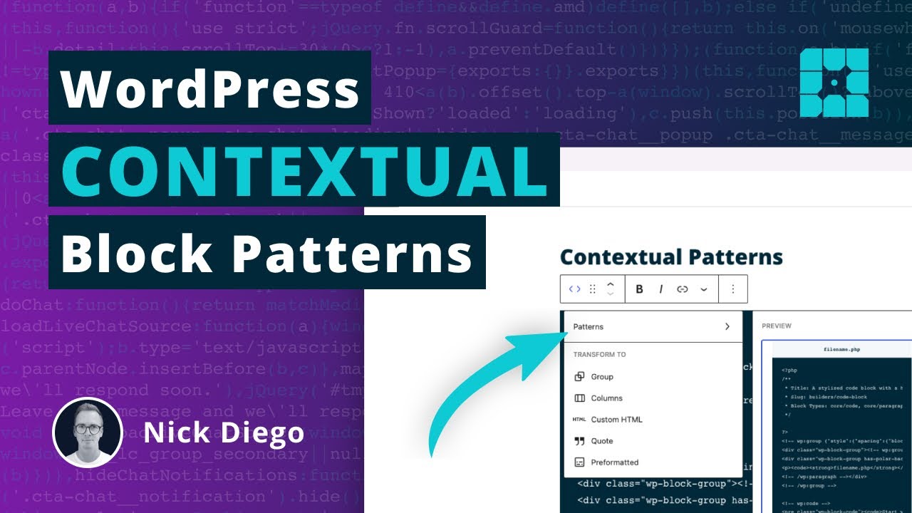 What are Contextual Block Patterns in WordPress?