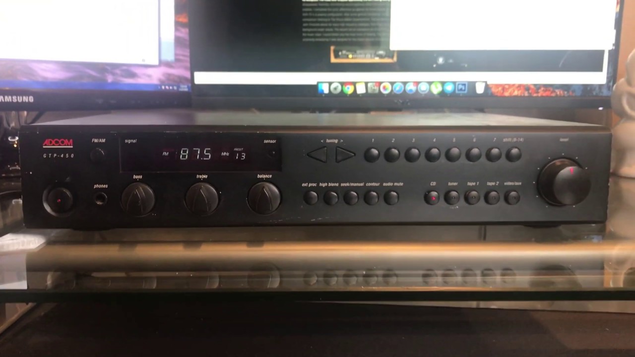 Adcom GPT-450 Preamplifier/Tuner Vintage Review