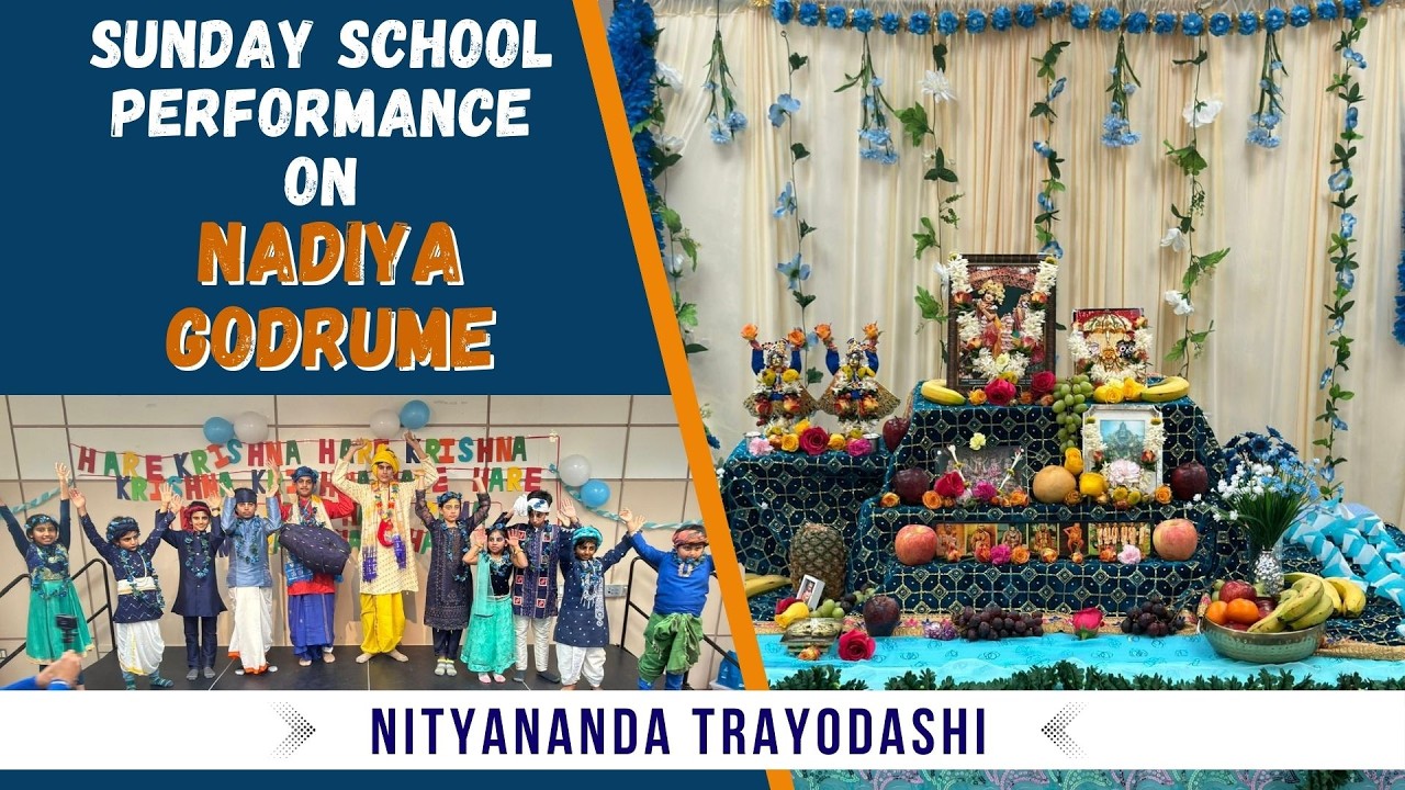 Sunday School performance on Nityananda Trayodashi