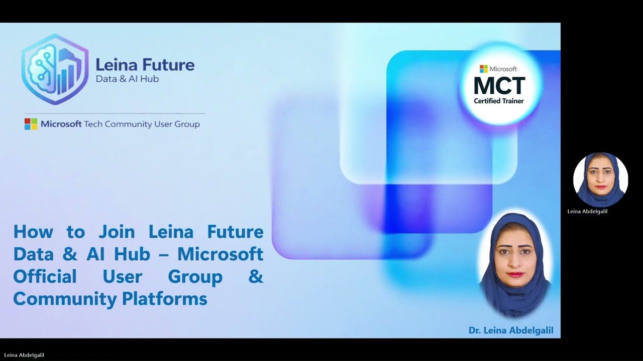How to Join Microsoft Tech Community & Leina Future Data & AI Hub (Step-by-Step Guide) (Arabic)