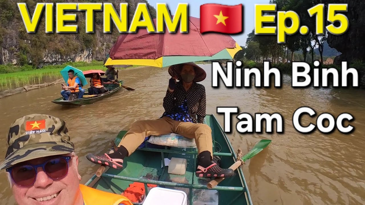 👉 Ninh Binh 👉 Tam Coc in barca 😍 VIETNAM in MOTO Ep. 15