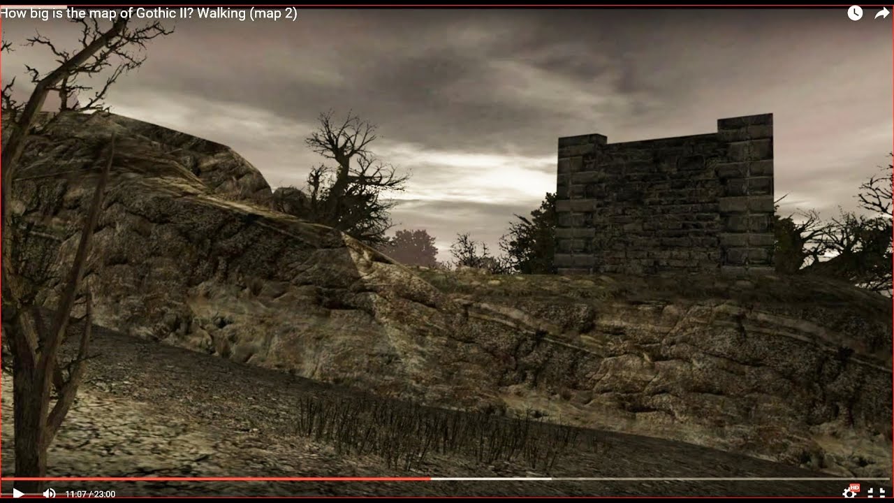 HOW BIG IS THE MAP in Gothic II (Map 2)? Walk Across the Map