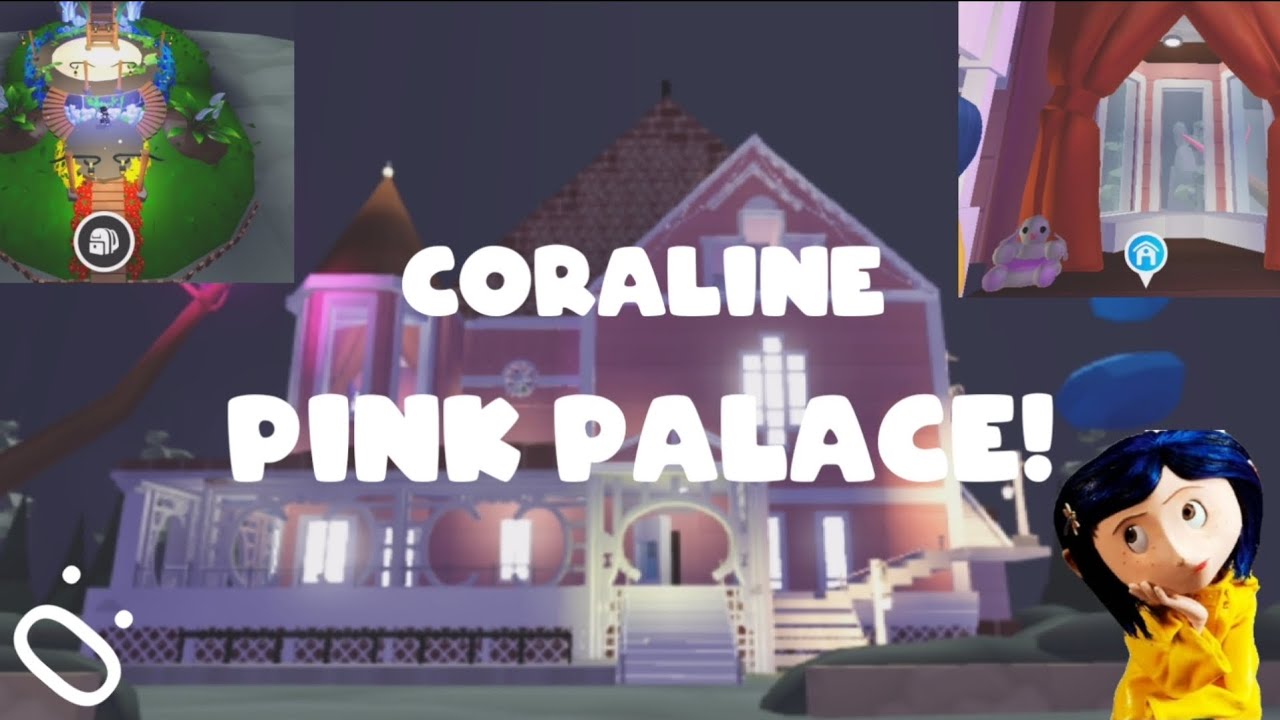 CORALINE'S mansion build!!! In adopt me. (FOR TRADE! ) (super detailed..)  #adoptme #build #coraline