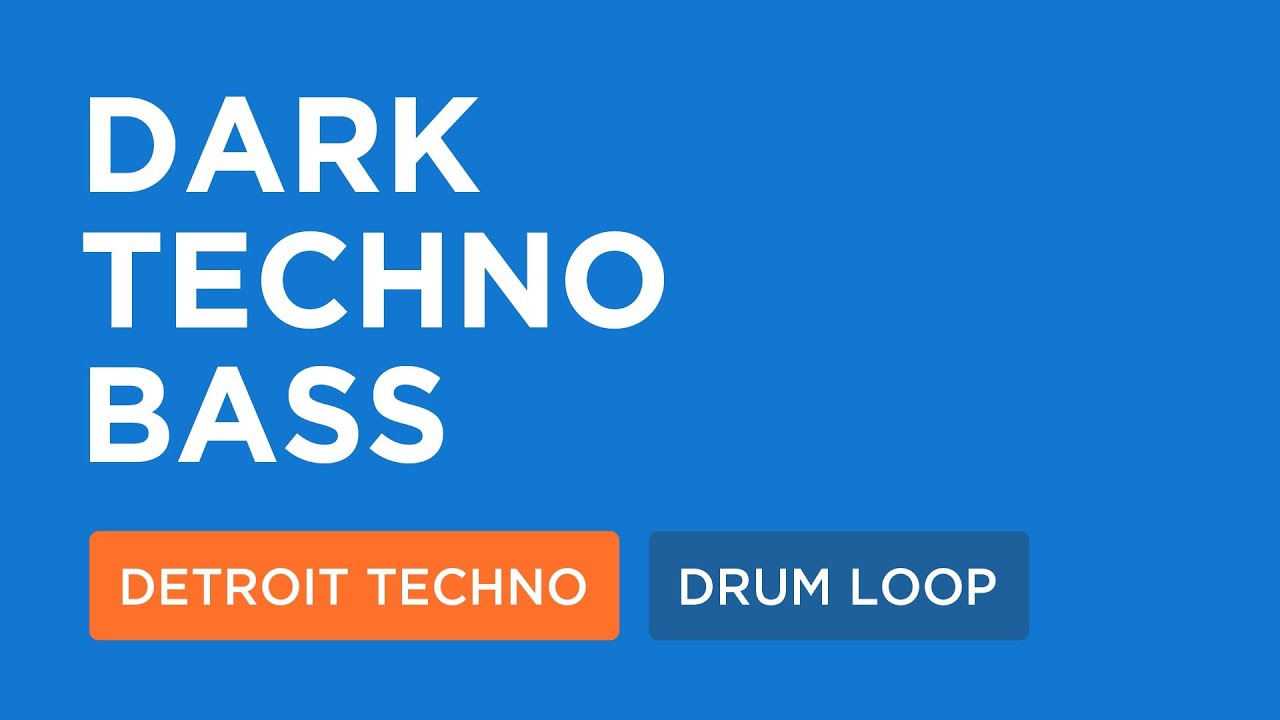 Detroit Techno Loops | Dark Techno Bass (130 Bpm)
