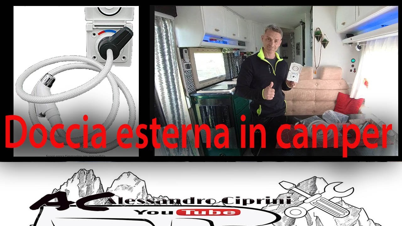Doccino esterno per camper