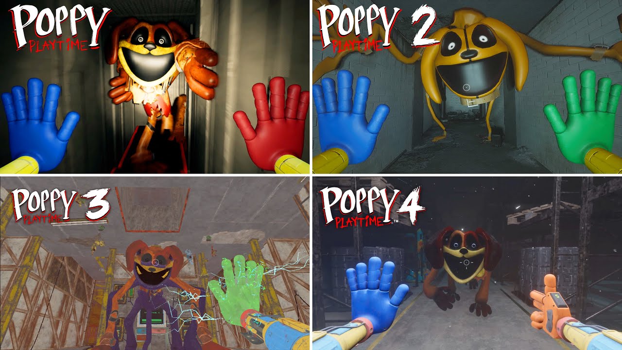 Poppy Playtime Chapter 1 2 3 4 - All BOSSES DEATHS MOD DOGDAY + NAPDAY