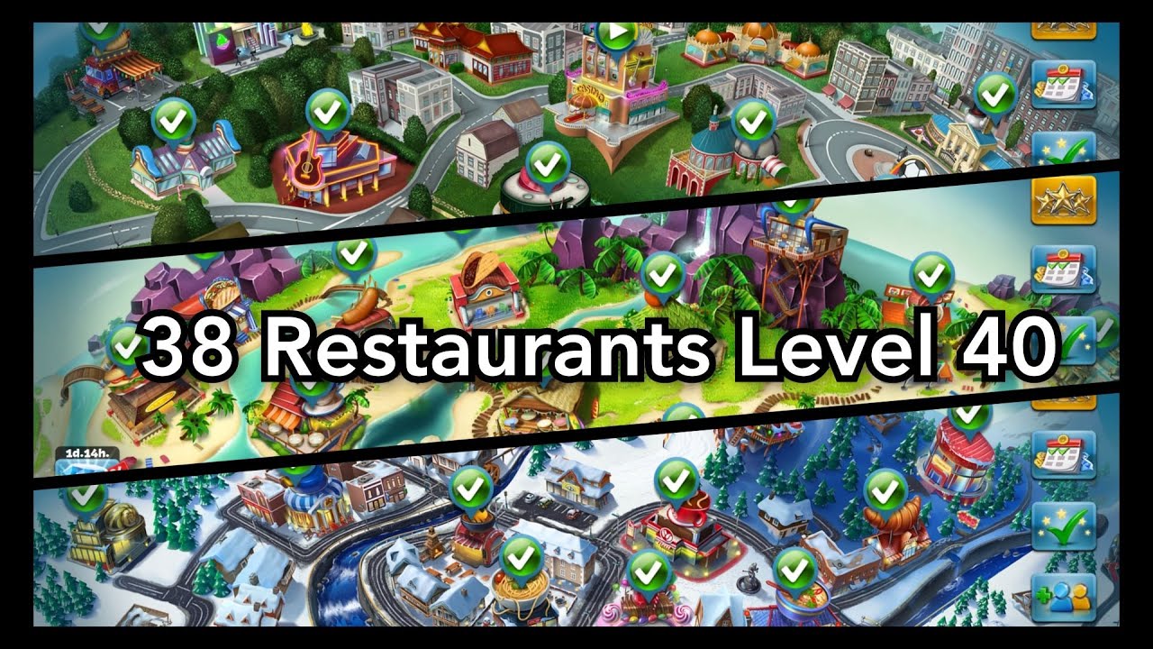 Cooking Fever - Level 40 All Restaurants 20221013