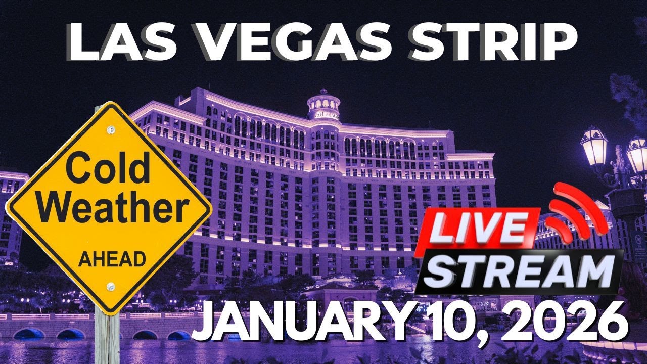 Chilly Night on the LAS Vegas Strip LIVE in 2026 Right NOW