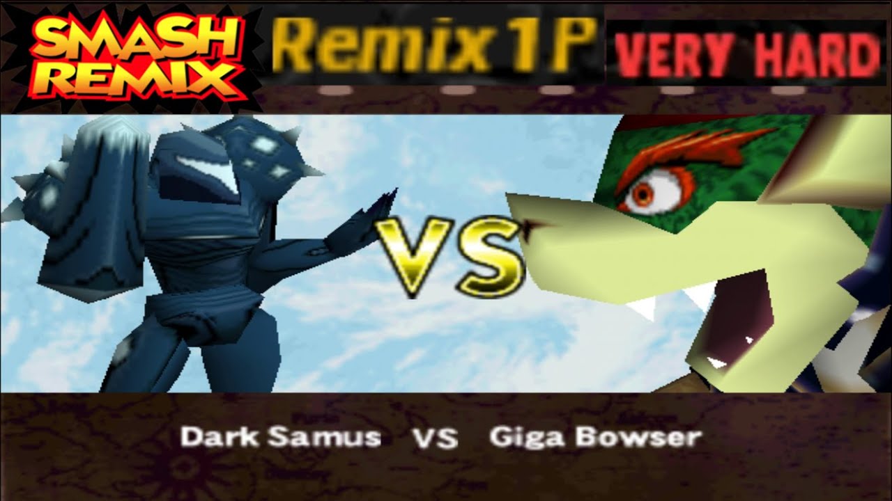 Smash Remix - Classic Mode Remix 1P Gameplay with Dark Samus (VERY HARD)