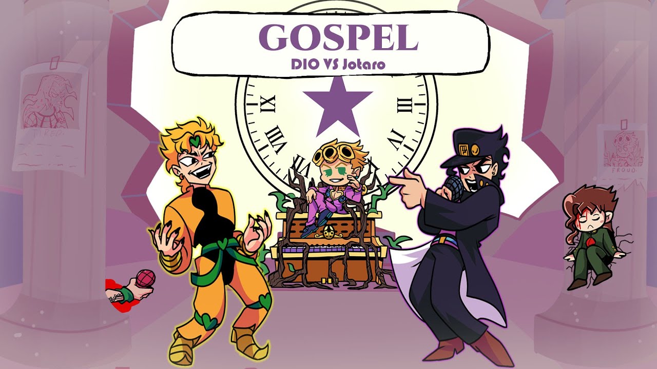 DIO and Jotaro sing Gospel [ Sarvente's Mid-Fight Masses - Friday Night Funkin' ]