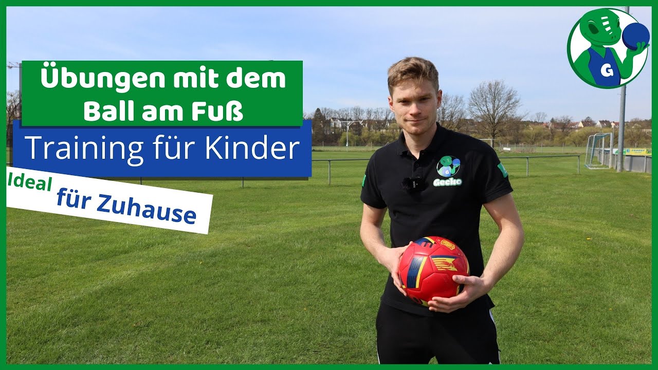 Sport und Spiele für Kinder - Übungen mit dem Ball am Fuss