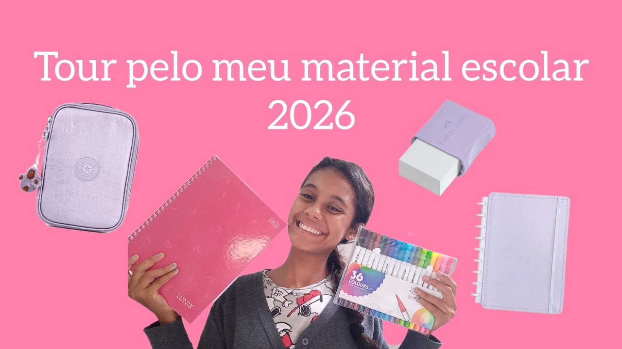 Tour pelo meu material de 2026(Mallu Vic) 🩷